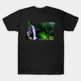 Oregon State Outline (Salt Creek Falls) T-Shirt